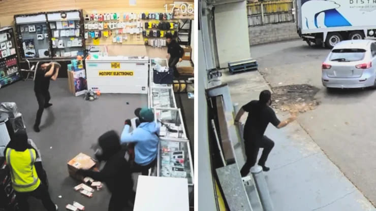 Robbery at Hotspot Electronics in Papatoetoe